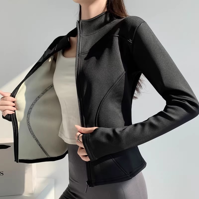 加绒加厚瑜伽服女2025新款