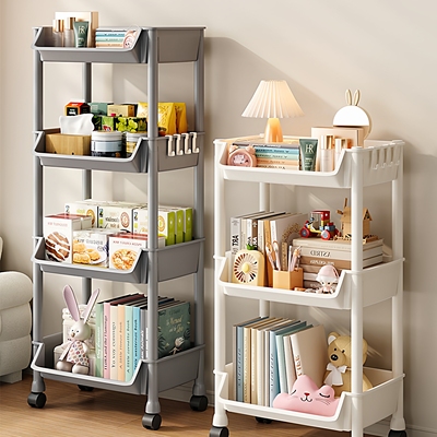 书架落地置物架多层收纳书柜子