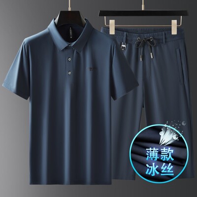 薄款舒适正品透气冰丝七分裤男装