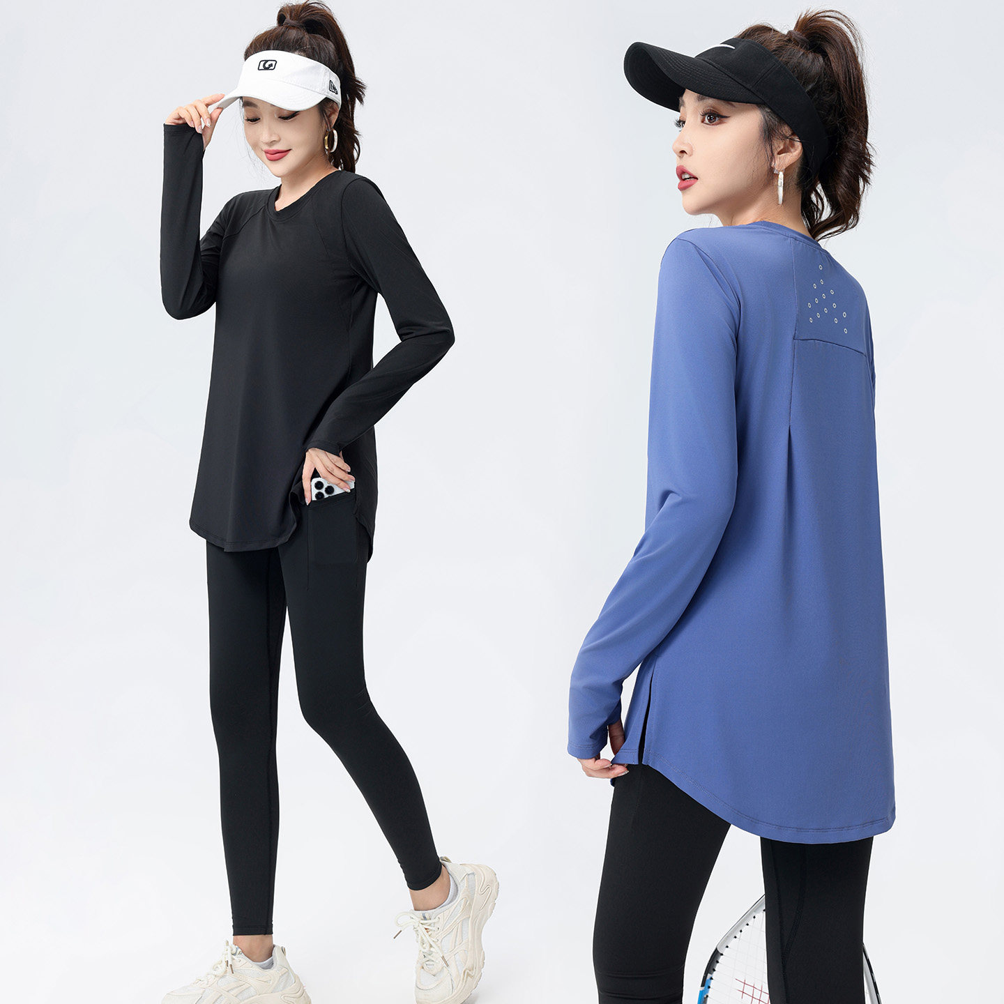 加大码瑜伽服女运动上衣透气健身服普拉提训练服晨跑步服装套装