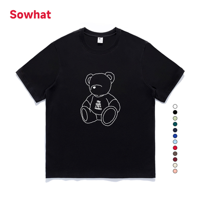 正肩女t恤小众潮牌显瘦纯棉短袖