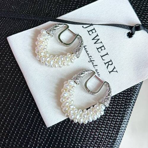 mm毛毛虫扣中国风真注金淡水珍珠