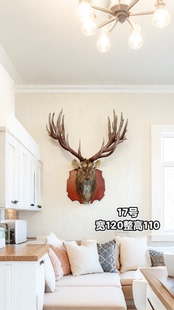 厂家直销一手货源鹿头壁挂墙壁挂饰办公室客厅日常送礼财鹿头壁饰