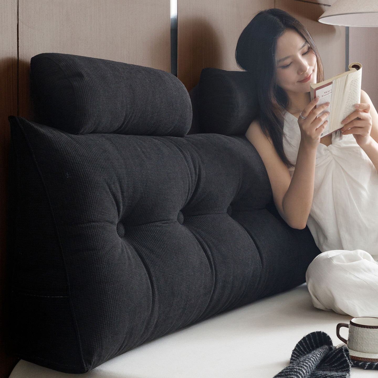 床头靠垫软包大靠背双人沙发长靠枕榻榻米无背靠床上可拆洗高级感