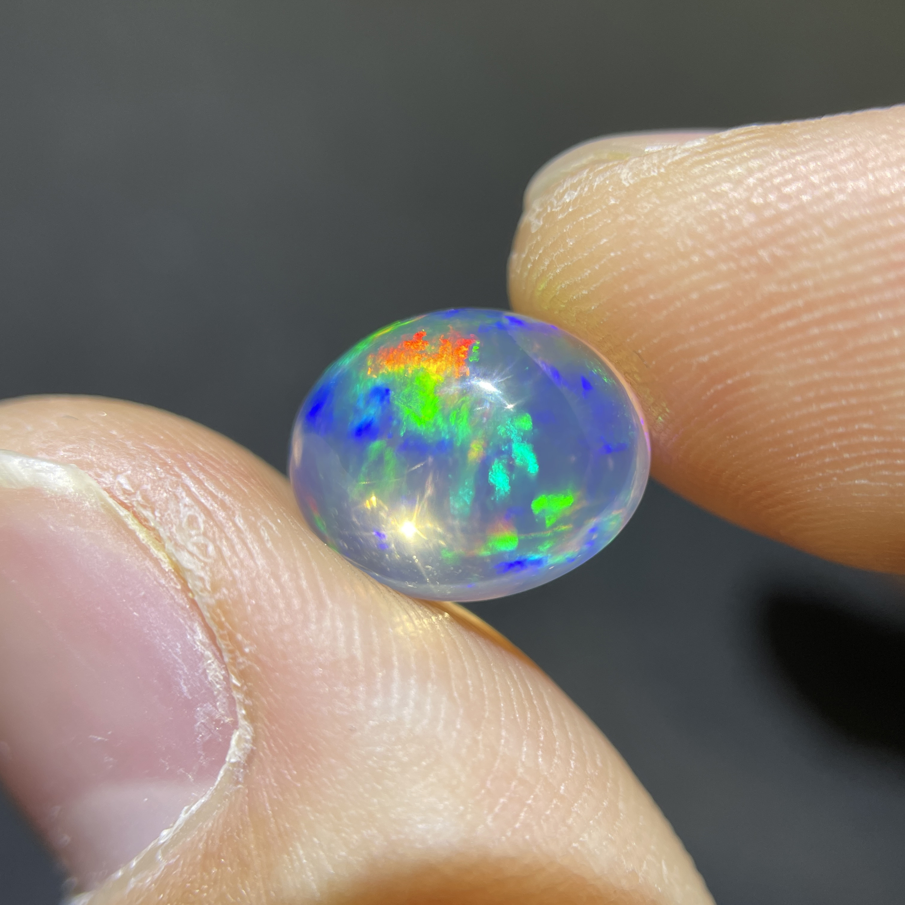 light欧泊墨西哥矿区彩色宝石天然裸石火欧泊zt111