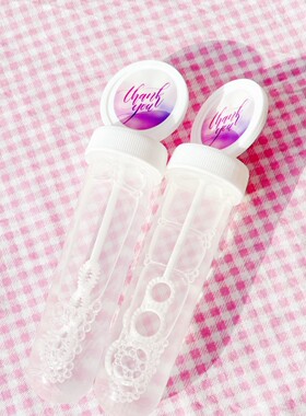 2025新款高颜值白色泡泡棒儿童手持吹泡泡玩具活动小礼品定制LOGO