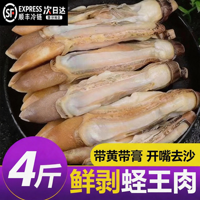 【顺丰到家】去壳速冻蛏王肉大个冷冻蛏子肉海鲜水产圣王肉竹蛏肉