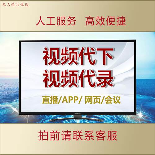 网页视频代录制视频游戏直播会议电脑屏幕录屏视频下载提取AL311