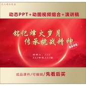 中小学生演讲PPT铭记烽火岁月传承抗战精神主题演讲课件LJ125