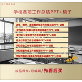 学校各项工作年度总结报告PPT课件LJ82
