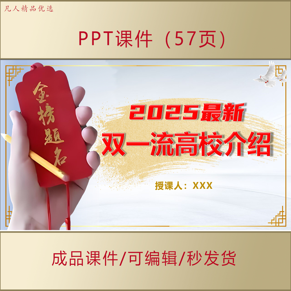 2025最新双一流高校特色院校介绍PPT大学985和211高考志愿AL330