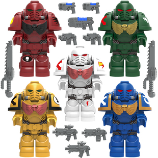 星际战士暗战锤40K黑色圣堂极限仲裁者第三方拼装人仔积木玩具