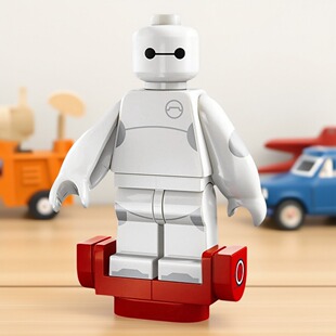 迪士尼第三季71038抽抽乐儿童拼装积木人仔KM66063大白超能陆战队