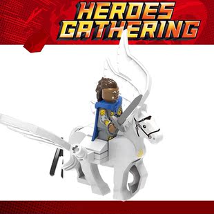 雷神 积木玩具 女武神瓦尔基里飞战马1295第三方配件儿童益智拼装