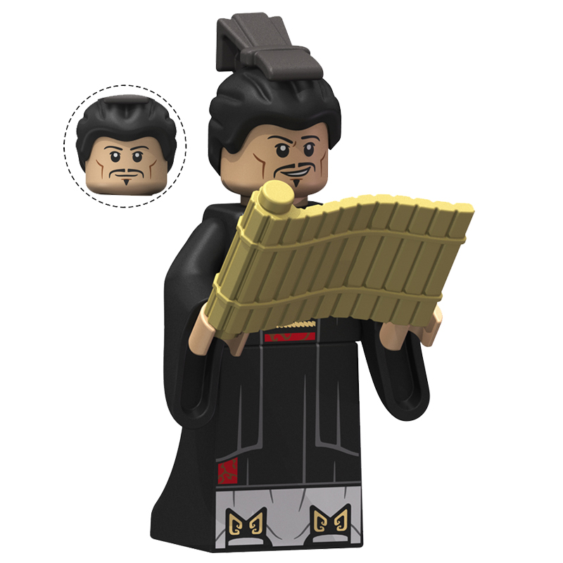 秦朝帝国士兵武将第三方拼装人仔积木玩具武器兵马俑XP657 秦文官