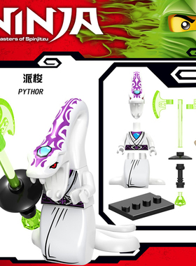 军团幻影忍者拼装人仔积木GA138派梭白蛇怪NJO220 70596儿童玩具