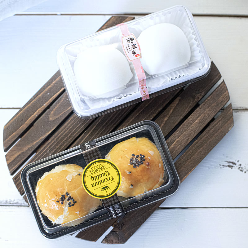蛋黄酥包装盒 两粒装雪媚娘包装盒西点肉松小贝泡芙糯米滋包装盒