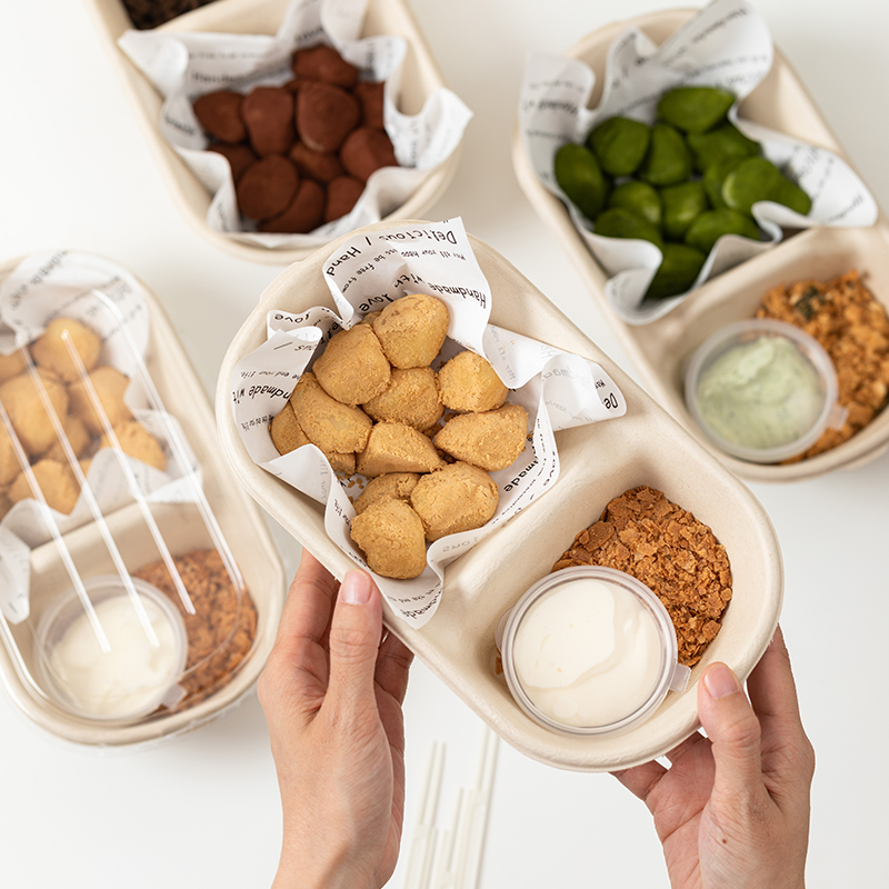 甜品水果蘸酱麻糍包装盒