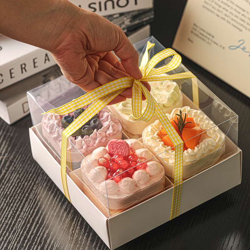 六粒甜品纸杯蛋糕包装盒母亲节