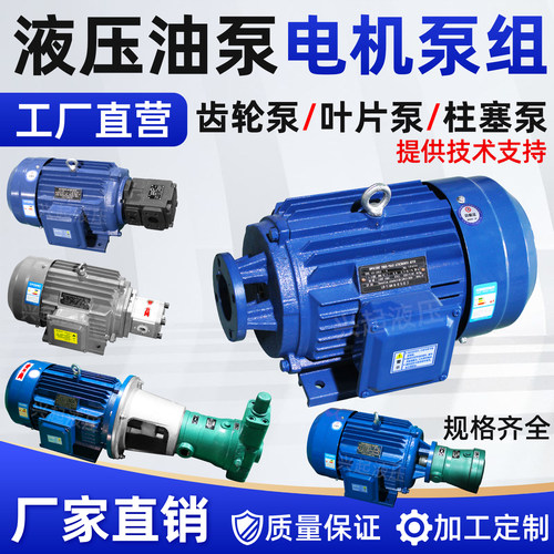 专用电机配件卧式油泵液压系统
