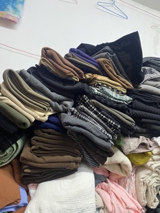 包邮 子风衣卫衣布料论斤称5斤 面料清仓大甩卖大衣裤 服装