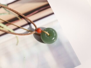 恒久玉器和田玉碧玉平安扣送女友送孩子精品挂件