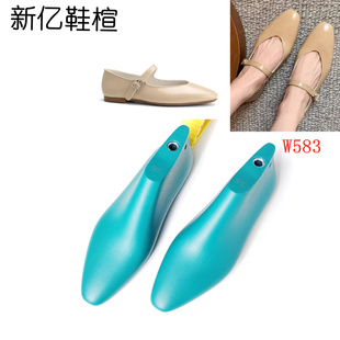 新亿鞋楦厂女款平底圆头法式晚晚鞋楦头一字带平底鞋楦鞋模W583