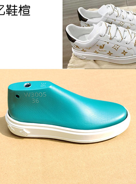 驴家经典款小白鞋楦头Time Out老花满印厚底低帮休闲板鞋楦W3005
