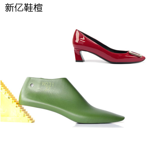 女款中跟方头女鞋楦头粗跟瓢鞋楦
