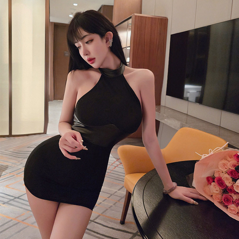 蜜桃猪猪性感女教师超短裙包臀睡衣秘书制服职业套装睡裙夜店ol