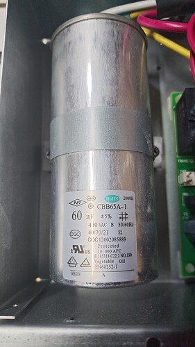 宁波新容NR空调压缩机启动电容CBB65A-1-60uf多品牌空调通用