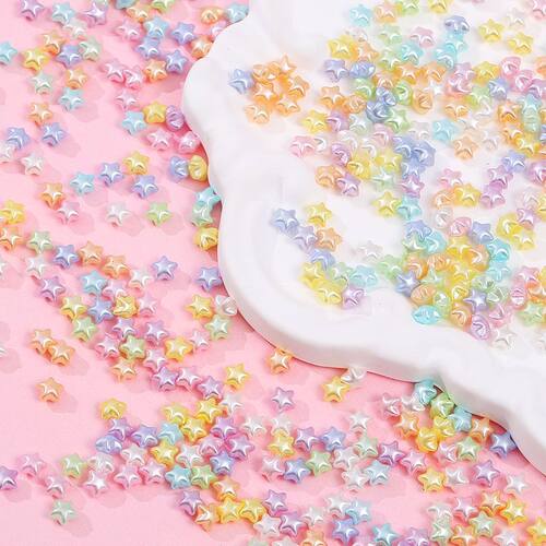 高亮多巴胺五角星美甲美发DIY