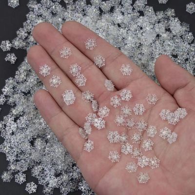 手工冬季雪花树脂配件