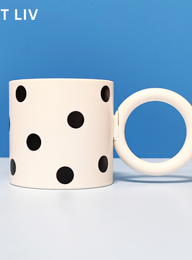 LATT LIV生活无忧ins风波点漱口杯家用女生洗漱杯子刷牙杯高颜值