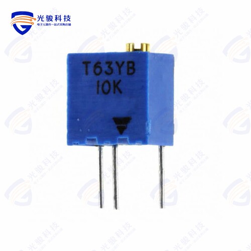 T63YB103KT20《TRIMMER 10K OHM 0.25W PC PIN TOP》