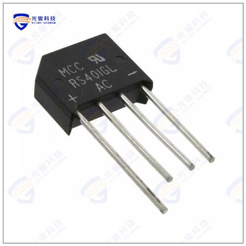 RS401GL-BP晶体管BRIDGE RECT 1PHASE 50V 4A RS-4L