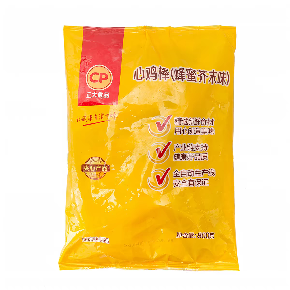 正大蜂蜜芥末心鸡棒1袋800克油炸济南夏雨荷头饰麻辣巴黎卤味烤肉