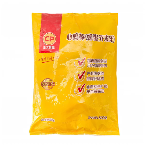 正大蜂蜜芥末心鸡棒1袋800克油炸济南夏雨荷头饰麻辣巴黎卤味烤肉