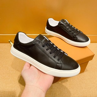 潮牌板鞋 男士 D家新款 春夏款 轻奢真皮 头层牛皮休闲板鞋 欧洲站男士