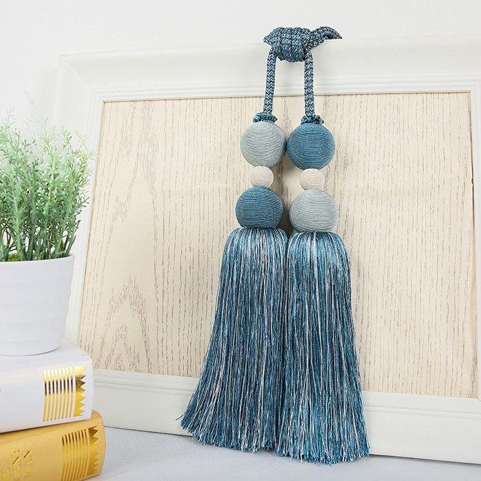 天河花边新欧式双流苏窗帘挂球墙钩子绑带辅料配件编织家居装饰品,居家布艺,挂钩/挂球,淘宝优惠券,粉丝福利购,淘宝优惠卷