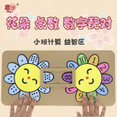 幼儿园数学区域区角玩具益智自制小班早教玩教具材料语言图形点数