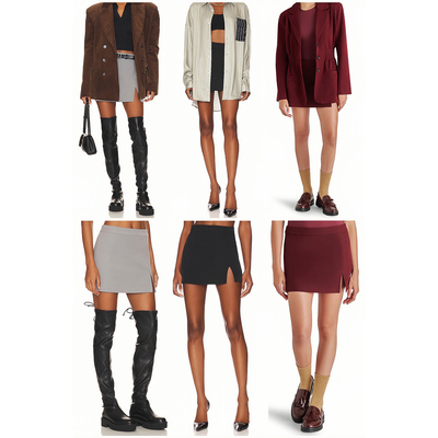 Ste*ve春秋夏款面料迷你半身裙