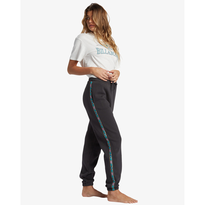 侧面印花束脚宽松运动慢跑裤