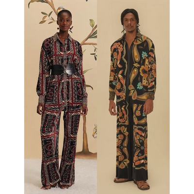 波西米亚宽松褶皱衬衫