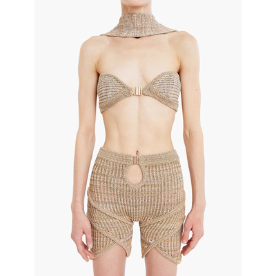 毛线针织挂脖现代胸罩