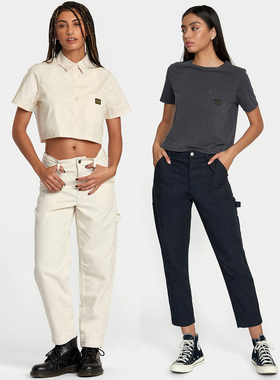 外贸原单Rvc*a Recession美式实用休闲百搭宽松直筒工装长裤1291