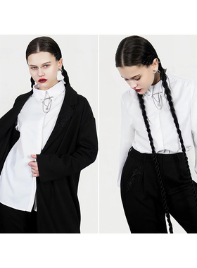 外贸原单！强烈推荐！显瘦Dis*turbia 五角星手领链领针翻边衬衫