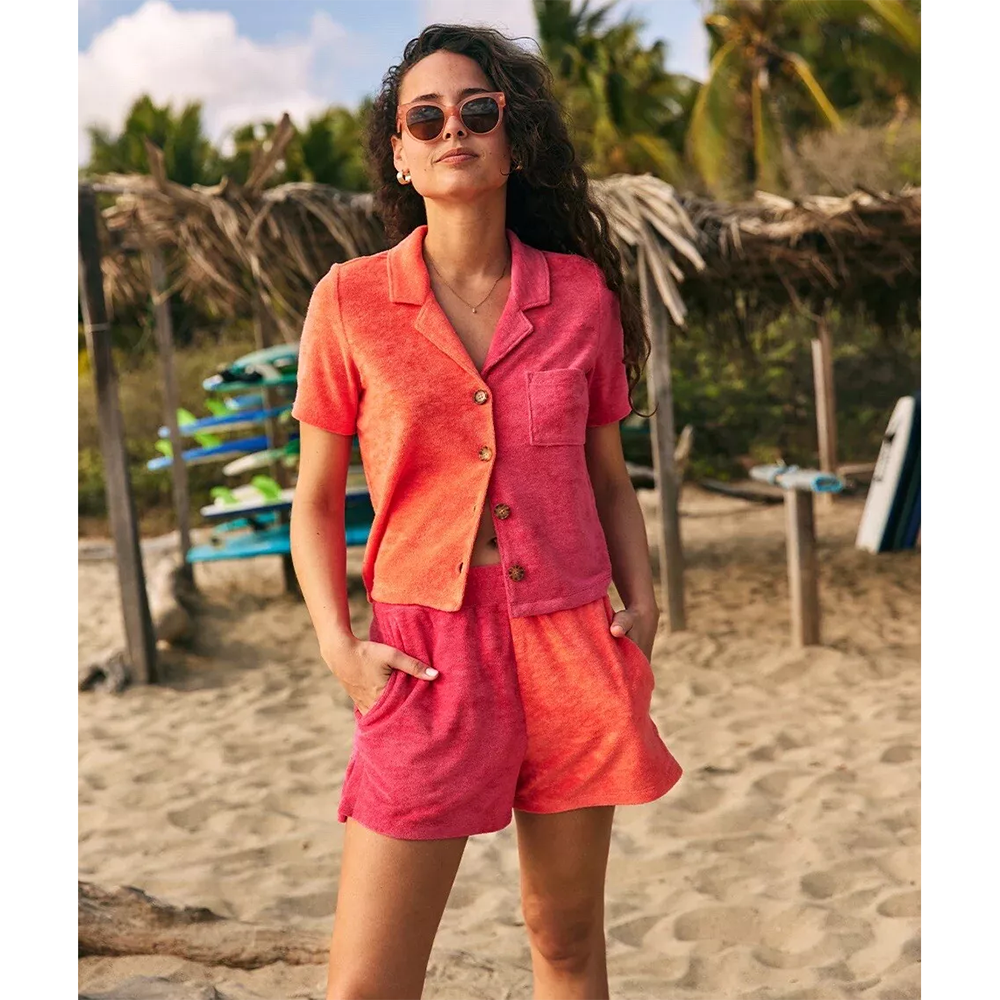 Mar*ineLayer复古毛圈布短裤