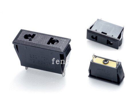 直营AC电源插座 品字插座 工业插座 两孔插座 国标欧规插座SS-6F