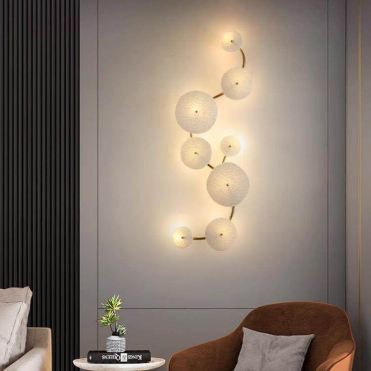 客厅吊灯奶油风创意荷叶圆环卧室餐厅灯具简约现代陶瓷大气大厅灯